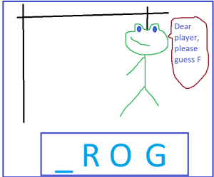 My favorite frontend job interview question hangman. This is how it looks almost in the end of the game.