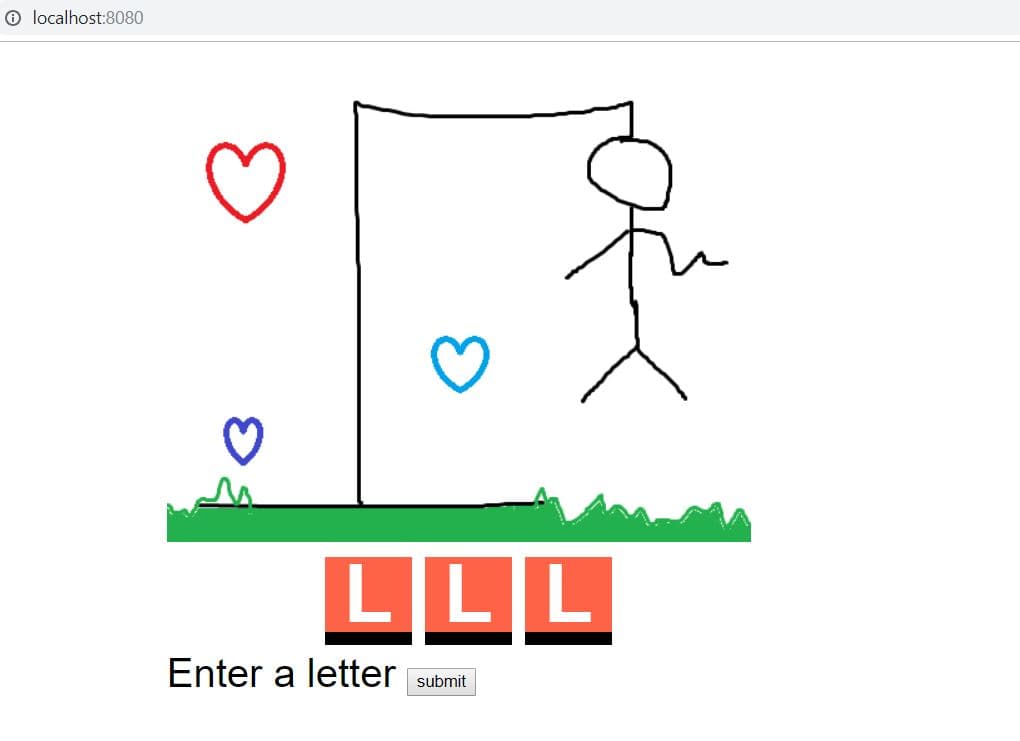 How to Build a ReactJS based Hangman game: after first round of CSS