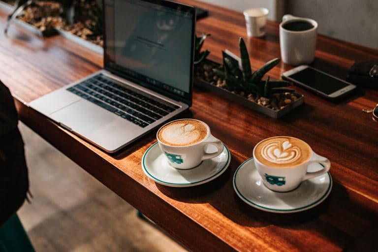 Laptop and Coffee